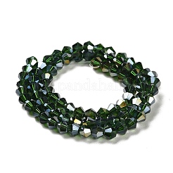 Transparent Electroplate Glass Beads Strands&nbsp;EGLA-A039-T4mm-B25