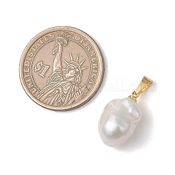 Natural Baroque Pearl Keshi Pearl Pendants&nbsp;PALLOY-JF05003