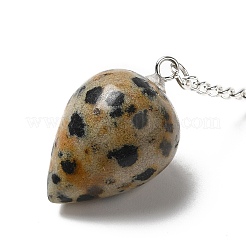 Natural Dalmatian Jasper Dowsing Pendulums&nbsp;G-R492-01S-02
