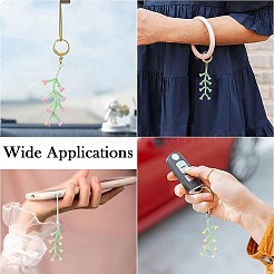 10 Colors Handmade Glass Seed Beaded Flower Pendants&nbsp;PALLOY-CJ00092