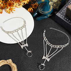 2Pcs Crystal Rhinestone Tennis Ring Bracelet&nbsp;BJEW-CN0001-17B