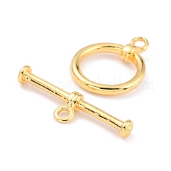 Rack Plating Brass Toggle Clasps&nbsp;KK-B036-17G