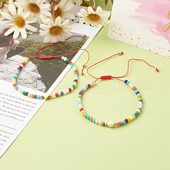 Nylon Thread Braided Bead Bracelets Sets&nbsp;BJEW-JB06448