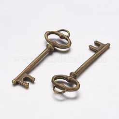 Tibetan Style Alloy Pendants&nbsp;TIBEP-14008-AB-FF