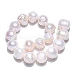 Natural Cultured Freshwater Pearl Beads Strands&nbsp;PEAR-N013-10F
