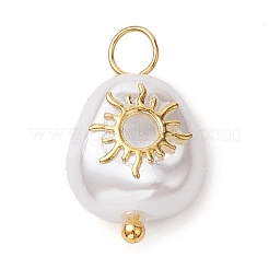 3Pcs 3 Styles Plastic Imitation Pearl Pendants&nbsp;PALLOY-JF02721