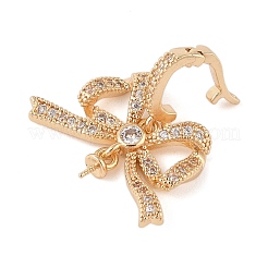 Brass Micro Pave Cubic Zirconia Peg Bails&nbsp;LS-KK-N256-16G