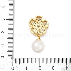 Brass Micro Pave Cubic Zirconia Pendants&nbsp;KK-H203-01G