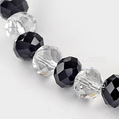 Faceted Abacus Glass Beaded Stretch Bracelets&nbsp;BJEW-J172-03