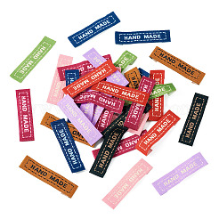 80Pcs 8 Colors Rectangle Clothing Handmade Labels&nbsp;FIND-TA0004-26