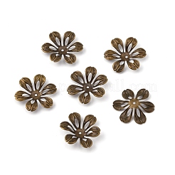6-Petal Iron Bead Caps&nbsp;IFIN-WH0070-09AB