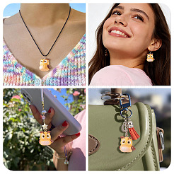 5Pcs Opaque Resin Pendants&nbsp;RESI-TADJ0001-26C