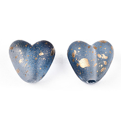 Transparent Frosted Spray Painted Acrylic Beads&nbsp;X1-FACR-TAC0004-02E