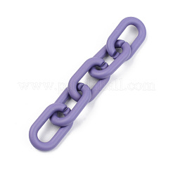 Opaque Spray Painted Acrylic Linking Rings&nbsp;OACR-T024-02-I05