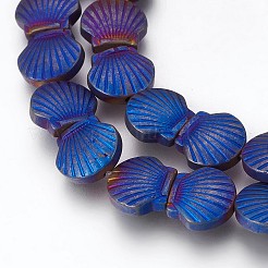 Electroplated Non-magnetic Synthetic Hematite Beads Strands&nbsp;G-P392-T07