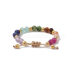 Adjustable Gemstone Finger Rings for Women&nbsp;RJEW-JR00874-01
