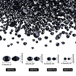 5500Pcs 4 Sizes Acrylic Rhinestone Cabochons&nbsp;GACR-AR0001-01