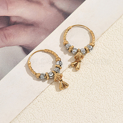 Twist Brass Hoop Earrings for Women&nbsp;UG4037