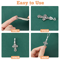 6Pcs 925 Sterling Silver Pendant Bails&nbsp;STER-DC0001-36