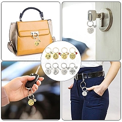 Alloy Enamel with Rhinestone & 201 Stainless Steel Keychain&nbsp;KEYC-YW00101-01