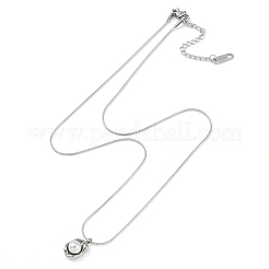 304 Stainless Steel Round Snake Chain Necklaces&nbsp;NJEW-Z044-01P