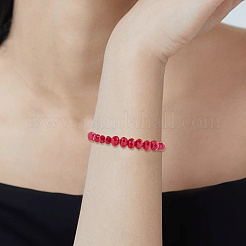 8 Strands 4 Styles Opaque Solid Color Glass Beads Strands&nbsp;EGLA-LT0001-04C