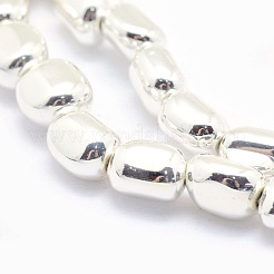 Electroplate Non-magnetic Synthetic Hematite Beads Strands&nbsp;G-L485-17A-S