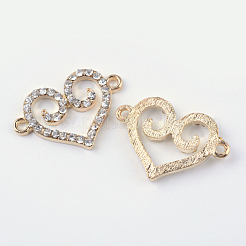 Alloy Rhinestone Links&nbsp;ALRI-Q065-26LG