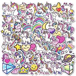 50Pcs Cartoon Unicorn Paper Sticker&nbsp;STIC-C012-03