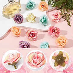 30Pcs 5 Colors Cloth Rose Flower&nbsp;DIY-GF0006-17