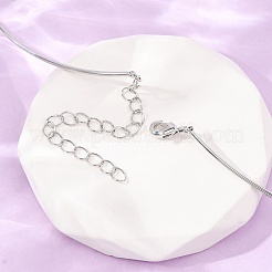 1.5MM Brass Torque Choker Necklaces&nbsp;KK-CBA3297-12P