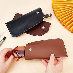 3Pcs 3 Colors PU Imitation Leather Slip-in Glasses Bag&nbsp;AJEW-PH0004-62