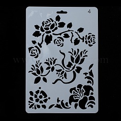 Plastic Reusable Drawing Painting Stencils Templates&nbsp;DIY-F018-B04