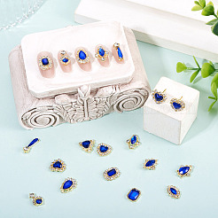 48Pcs 12 Styles Alloy Rhinestone Cabochons&nbsp;MRMJ-TA0001-45C