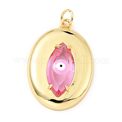 Rack Plating Brass Cubic Zirconia Pendants&nbsp;KK-E015-10G