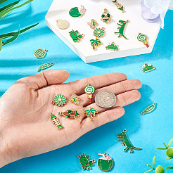 24Pcs 12 Styles Alloy Enamel Pendants&nbsp;ENAM-TA0009-07