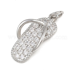 Brass Micro Pave Cubic Zirconia Pendants&nbsp;KK-A269-62P