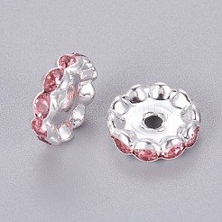 Brass Rhinestone Spacer Beads&nbsp;X-RB-A014-L12mm-27S