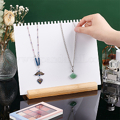 Acrylic Necklace Display Planks&nbsp;NDIS-WH0009-14B