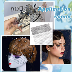 Polyester Bridal Veils&nbsp;DIY-WH0622-072B