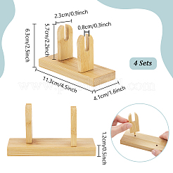 Wood Folding Fan Display Stands&nbsp;DIY-WH0899-323