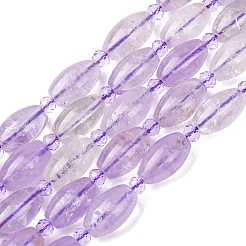 Natural Amethyst Beads Strands&nbsp;G-G453-C01-8x13mm