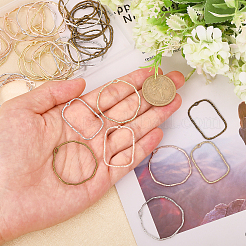 48Pcs 8 Styles Alloy Open Back Bezel Pendants&nbsp;FIND-CA0009-35