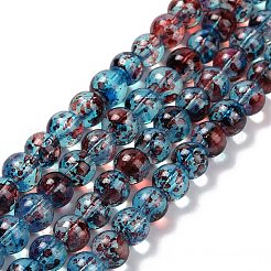 Baking Paint Glass Beads Strands&nbsp;X-DGLA-Q023-6mm-DB69