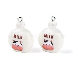 Printed Opaque Resin Pendants&nbsp;RESI-N051-14B