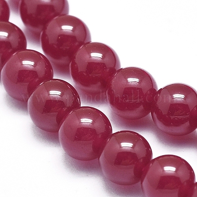 Lab Grown Red Corundum Beads Strands&nbsp;G-D0003-C21-A-1