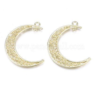 Alloy  2-Loop Link Pendants&nbsp;PALLOY-S121-227-1