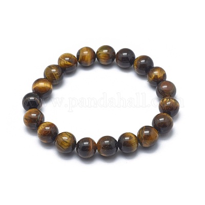 Natural Tiger Eye Bead Stretch Bracelets&nbsp;BJEW-K212-A-028-1