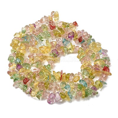 Crackle Glass Bead Strands&nbsp;G-F328-18-1