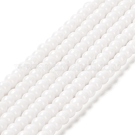 Imitation Jade Glass Beads Strands GLAA-K062-A01-08-1